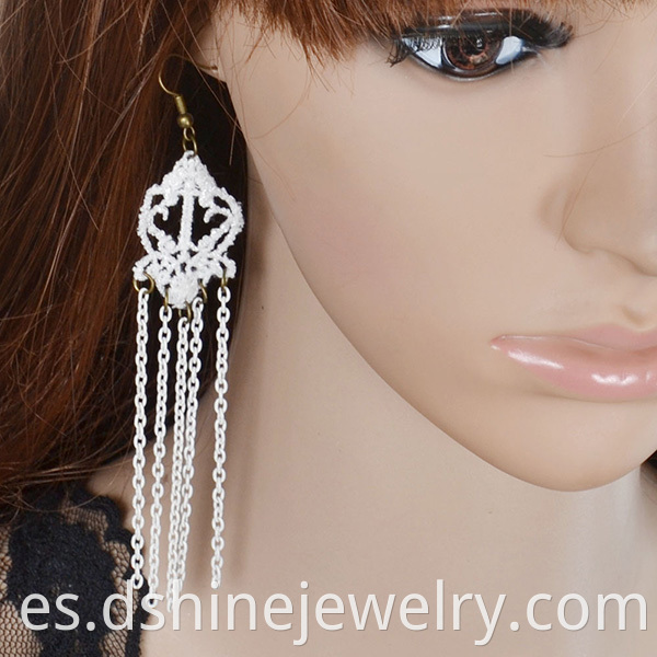 White Lace Earring